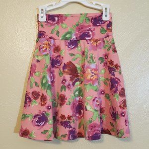 LuLaRoe Girls Azure Skirt - floral